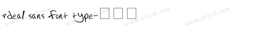 ideal sans font type字体转换